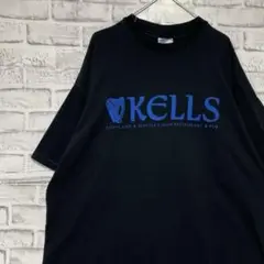 USA製90sヴィンテージTシャツ！シングルステッチブラック半袖古着2XL722