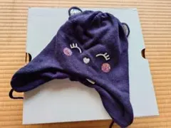 【Ｈ＆Ｍ】紫 クマの顔 ニット帽