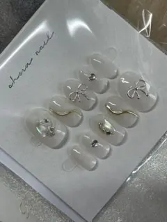 ネイルチップ 卒園入学に是非ෆ‪