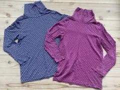 UNIQLO ヒートテック長袖　ハイネック2枚セット　120