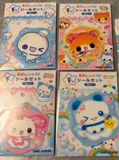 平成ファンシーくじ あわわちゃん ハッピーマーチ ハムハム ステッカーセット