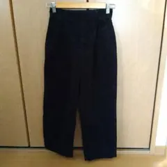 無印良品　コーデュロイタックパンツ（黒）