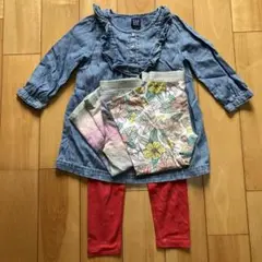 ギャップ デニムワンピース レギンス セット18-24m おまけレギンス2本付き