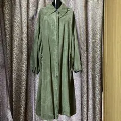 未使用　ZARA オリーブグリーン ロングコート M カーキ　ミリタリー　L