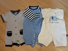 【美品】ロンパース3点セット 50-60cm