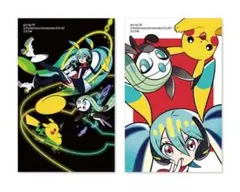 ポケミク　ポケモン feat. 初音ミク　ステッカーセット（2枚セット）