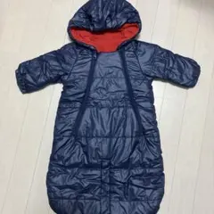 UNIQLO ユニクロ　ベビー　ジャンプスーツ　ネイビー　フリース　60 70