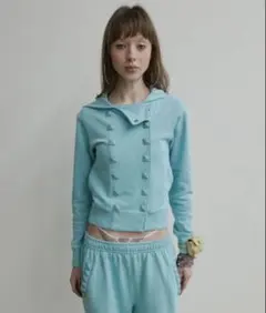 Sculptor Napoleon Stud Hoodie AcidBlue M