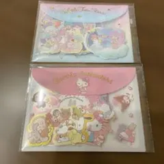 サンリオキャラクター　　 フレークシール&ケース　2種
