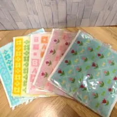 花柄タオルハンカチセット 5枚