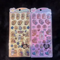 おぱんちゅうさぎ　シール　２枚セット　ボンボンドロップシール風