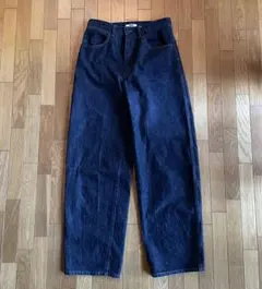 ユニクロユー ハイウェストデニム ワイドバギージーンズ 27