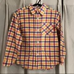 ミキハウス MIKIHOUSE 長袖シャツ ブラウス チェック柄 120 子供服