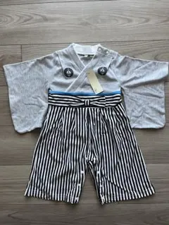 ベビー服 80cm 着物風ロンパース