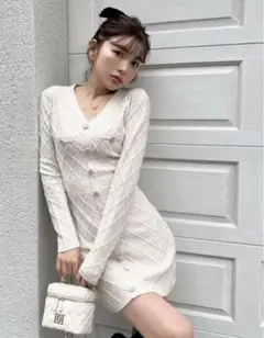 【Darich】グリッターニットミニワンピース♡