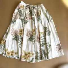 ハワイアン/フラワープリント フレアスカートのサムネイル