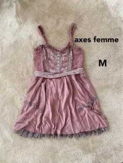 axes femmeノースリーブひざ丈ワンピース Mサイズ