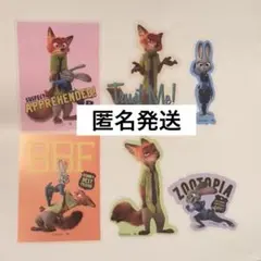 ディズニー　ズートピア　ニック　ジュディ　ステッカー　シール