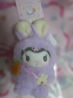 サンリオ ふっくらおみみのうさぎの会 マスコットホルダー クロミ