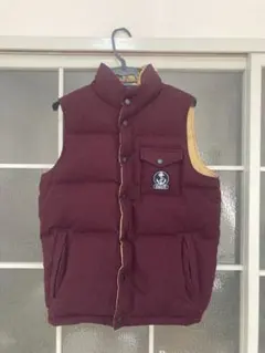 バーガンディ ダウンベスト　JOURNAL STANDARD