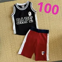 新品⭐️BAPE KIDS赤 ノースリーブ・タンクトップとショートパンツ 