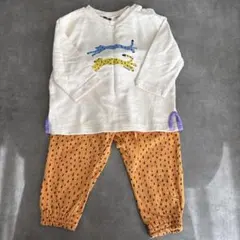 moimoln 動物プリント トップスとパンツセット 90サイズ
