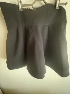 黒 フレアスカート ウエストゴム入り