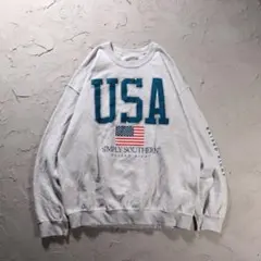 simply southern トレーナー USA 星条旗　グレー