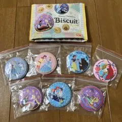 ディズニー 刺繍缶バッジ付きビスケット セット