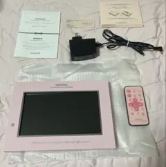 ELECOM エレコム　デジタルフォトフレーム　ピンク　7インチ