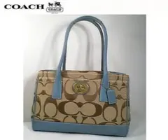 ★超美品！★ＣＯＡＣＨ　コーチ★シグネチャートートバッグ■チャーム付■本物■
