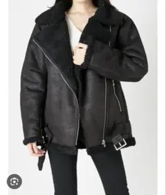 【EMODA】ボリュームフェイクムートンコート