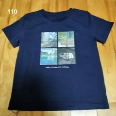 ノースフェイス 半袖 Tシャツ 110 子供 コン紺 ネイビー キッズ