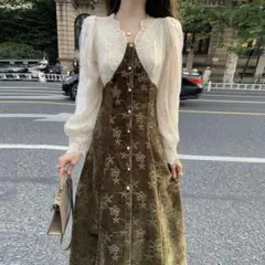 Amana Studio 刺繍入りワンピース sサイズ