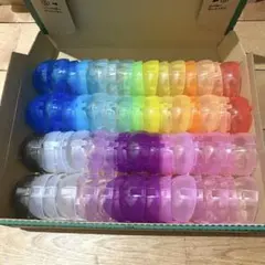 ガチャガチャ　空カプセル　ノンセパレート　カラフル　4.5cm 小さめ30個