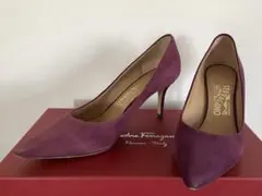 Salvatore Ferragamo フェラガモ スエードパンプス/6.5
