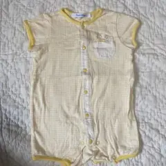 ☆familiar☆70cm イエロー ロンパース ファミリア