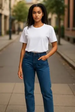 Techichi ダークブルーデニムスキニー