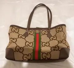 GUCCI ジャンボGG ミディアム トートバッグ レザーバッグ　グッチのサムネイル