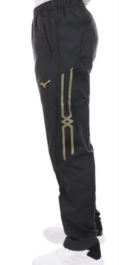 Mizuno トレーニングパンツ ブラック ゴールド