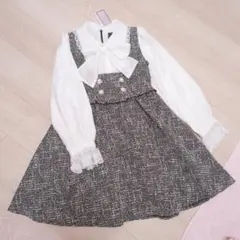 ロジータ ROJITA ボウタイリボンツイードワンピース タグ付き