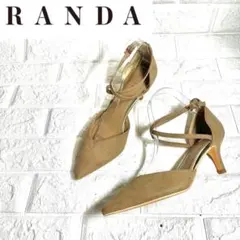 【ほぼ未使用】RANDA クロスストラップ　ストラップパンプス