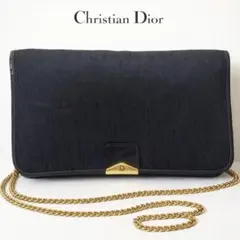 Christian Dior✨ トロッター ブラック チェーン　ショルダーバッグ