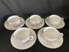 ナルミ　カップ&ソーサー　5客セット