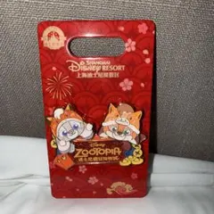上海ディズニー限定 春節(旧正月)ディズニー ズートピア ピンバッジセット