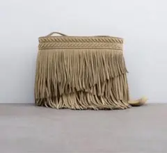 ZARA フリンジ　バッグ