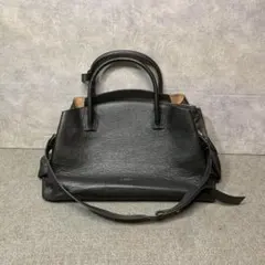 美品 ジョルジオアルマーニ トートバッグ レザー×スエード ゴールド