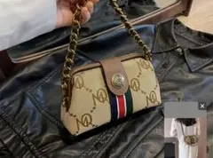 大人気♥️ベージュtypeブランド高みえがま口point可愛さ♥️ショルダーバッグ
