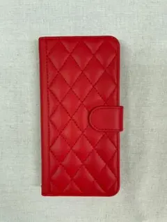 UnivoColors iPhone 13 キルティング レッド 手帳型 ケース