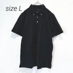 半袖ポロシャツ 黒 無地 レディース シンプル カジュアル